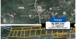 DIJUAL TANAH Jl. P. AJI ISKANDAR (BELAKANG PEMANCINGAN) – TARAKAN – KALTARA