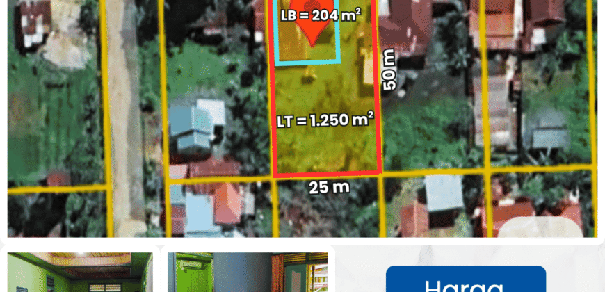 DIJUAL RUMAH DAN TANAH Jl. POROS BULUNGAN-MALINAU (JL. MASJID KILO 2) – BULUNGAN – KALTARA