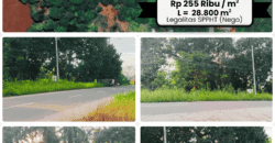 DIJUAL TANAH (± 2,8 HA) Jl. PUNAS MERANTI (ARAH PLTMG GN. SERIANG) – BULUNGAN – KALTARA
