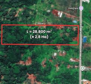 DIJUAL TANAH (± 2,8 HA) Jl. PUNAS MERANTI (ARAH PLTMG GN. SERIANG) – BULUNGAN – KALTARA