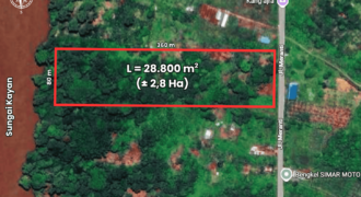 DIJUAL TANAH (± 2,8 HA) Jl. PUNAS MERANTI (ARAH PLTMG GN. SERIANG) – BULUNGAN – KALTARA
