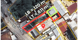 DIJUAL TANAH DAN RUMAH Jl. SLAMET RIADI (KP. BUGIS PINGGIR JALAN RAYA) – TARAKAN – KALTARA